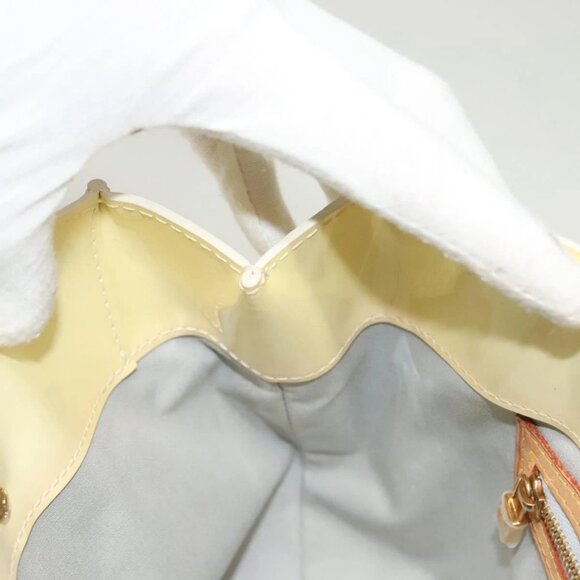 LOUIS VUITTON Monogram Vernis Reade PM Hand Bag Perle M91336 LV Auth 129822 - Picture 11 of 16